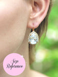 Peridot Green Earrings, Light Green Lever Back Earrings, Green Pink Drop Earrings, Gift For Her, Peridot Green Glow Drop Earrings