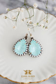 Light Green Crystal Earrings, Soft Green Bridal Crystal Drop Earrings, Bridal Green Mint Earrings, See Foam Green Earrings, Gift For Her.