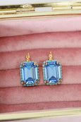 Light Blue Drop Earrings, Light Blue Crystal Drop Earrings, Bridal London Blue Earrings, Gift For Woman, Handmade Earrings, Blue Earrings