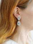 Dusty Blue Chandeliers, Bridal Dusty Blue Earrings, Dusty Blue Earrings, Light Blue Statement Earrings, Blue Chandeliers, Bridal Earrings