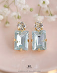 Aquamarine Bridal Earrings, Light Blue Stud Earrings, Aqaumarine Crystal Classic Stud Earrings, Gift For Her, Bridesmaids Earring.