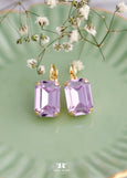 Lilac Purple Earrings, Light Purple Drop Earrings, Bridal Purple Lavender Earrings, Purple Crystal Earrings, Gift For Her, bridesmaid Gifts