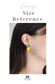 Fruit Collection Lemon Crystal Cluster Earrings
