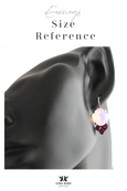 Coral Mint Crystal Swarovski Dangle Drop Earrings
