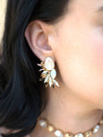 Black Statement Earrings, Bridal Black Crystal Earrings, Back Silver Big Crystal Earrings, Oversize Black Gold Crystal Oversize Earrings