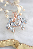 Dusty Blue Earrings, bridesmaid Dusty Blue Earrings, Dusty Blue Drop Earrings, Bridal Dusty Blue Earrings, Light Blue Earrings