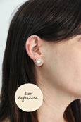 Green Crystal Stud Earrings, Green Erinite Swarovski Earrings, Green Erinite Stud Earrings, Bridesmaids Earrings, Handmade Earrings