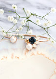 Abby Blue Navy White Pearl Crystal Crystal Bracelet