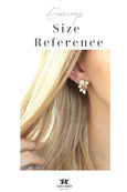 Abby Blue Navy White Pearl Crystal Cluster Earrings