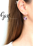 Orange Earrings, Orange Drop Earrings, Blue Orange Earrings, Coral Blue Earrings, Tangerine Orange Drop Earrings, Bridesmaids Earrings