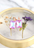 Purple Earrings, Purple Ultra Drop Earrings, Bridal Lilac Earrings, Lilac Earrings, Gift For Her, Ultra Purple Crystal Gold Earrings