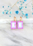 Purple Earrings, Purple Ultra Drop Earrings, Bridal Lilac Earrings, Lilac Earrings, Gift For Her, Ultra Purple Crystal Gold Earrings
