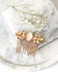 Bridal Crystal Gold Hair Comb, Champagne Hair Comb, Rose Gold Hair comb, Hair Accessories, Bridal Gold Hair Comb, Champagne Gold Hair Comb.