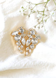 Bridal Cluster Stud Earrings, Clear Crystal Bridal Cluster Earrings, Bridal Crystal Earrings, Crystal Earrings, Bridal Classic Earrings