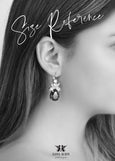 Royal Blue Earrings, Blue Royal Crystal Earrings, Bridal Royal Blue Crystal Earrings, Bridesmaids Blue Earrings, Blue Sapphire Earrings
