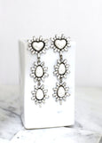 Pearl Chandelier Earring, Modern Pearl Earrings, Bridal Pearl Crystal Earrings, Long Crystal Bridal Pearl Earrings, Pearl Hear Earrings