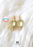 Mint Crystal Earrings, Bridal Light Green Crystal Earrings, Sage Green Earrings, Gift For Her, Gift For Her, Mint Drop Crystal Earrings