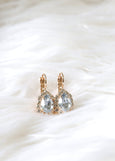 Dusty Blue Drop Earrings, Dusty Blue Droplets, Bridal Dusty Blue Earrings, Dusty Blue Petite Earrings, Bridesmaids Earrings, Gift For Her