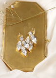 Bridal Crystal Drop Earrings, Bridal Drop Earrings, Lever Back Earrings, Crystal Clear Earrings, Bridesmaids Earrings, Gift For Har