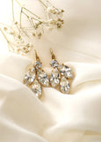 Bridal Crystal Drop Earrings, Bridal Drop Earrings, Lever Back Earrings, Crystal Clear Earrings, Bridesmaids Earrings, Gift For Har