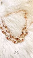 Blush Necklace, Bridal Blush Necklace, Blush Rose Gold Bridal Necklace, Morganite Necklace, Bridesmaids Necklaces, Blush Rose Necklace