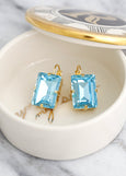 Aquamarine Drop Crystal Earrings, Bridal Classic Crystal Aquamrine Earrings, Light Turquise Lever Back Earrings, Bridesmaids Blue Earrings