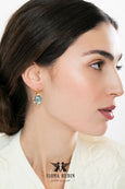 Aquamarine Drop Earrings, Bridal Aquamarine Crystal Earrings, Light Blue Drop Earrings, Bridal Something Blue Earrings, Aquamarine Droplets