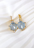 Aquamarine Drop Earrings, Bridal Aquamarine Crystal Earrings, Light Blue Drop Earrings, Bridal Something Blue Earrings, Aquamarine Droplets