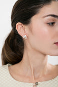 Blush Green Stud Earrings, Blush Rose Emerald Green Crystal Earrings, Bridal Green Blush Crystal Earrings, Bridesmaids Earrings,Gift For Her