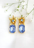 Aquamarine Drop Earrings, Bridal Aquamarine Crystal Earrings, Light Blue Crystal Drop Earrings, Bridal Drop Earrings, Bridesmaids Earrings