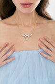Aquamarine Bridal Necklace, Bridal Aquamarine Crystal Necklace, Light Blue Bridal Necklace, Bridal Something Blue Necklace