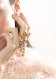 Cocktail Crystal Ring, Blush Pink Cocktail Crystal Ring, Statement Blush Crystal Ring, Oversize Dusty Rose Crystal Adjustable Ring