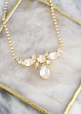 Bridal Crystal Wedding Necklace, Bridal Crystal Necklace, Bridal Rhinestone Necklace, Crystal Wedding Necklace, Bridal Jewelry