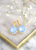 Blue Sky Bridal Earrings, Sky Blue Swarovski Earrings, Powder Blue Crystal Drop Earrings, Bridesmaids Gifts, Gift For You, Blue Sky Earrings