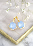 Blue Sky Bridal Earrings, Sky Blue Swarovski Earrings, Powder Blue Crystal Drop Earrings, Bridesmaids Gifts, Gift For You, Blue Sky Earrings