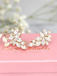 Shanty Clear Austrian Crystal Climbing Bridal Earrings