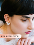 Shanty Clear Austrian Crystal Climbing Bridal Earrings