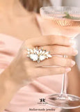 Clear Crystal Swarovski Cocktail Ring, Statement Crystal Ring