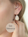 Blush Rose Pear Lever Back Embellished Swarovski Crystals Earrings, Blush Teardrop Crystal Drop, Earrings, Bridesmaids Blush Earrings