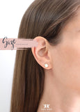Opal Earrings, Purple Opal stud earrings, Light Purple Opal Studs, Gold Lab Opal earrings, a Gift for a woman, October Birth Stone Gift