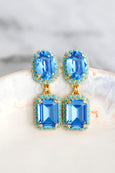Aqua Blue Chandelier Earrings, Bridal Aqua Blue Earrings, Aqua Blue Turquoise Chandelier Earrings, Light Blue Long Earrings, Gift For Her