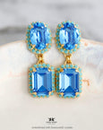 Aqua Blue Chandelier Earrings, Bridal Aqua Blue Earrings, Aqua Blue Turquoise Chandelier Earrings, Light Blue Long Earrings, Gift For Her