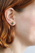 Star Stud Earrings 10mm Vitrail Crystal, Multi Color Embellished with Swarovski Star Crystals Earrings, Rainbow Crystal Studs, Gift for Her