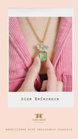 Peridot Green Crystal Necklace, Light Green Bridal Necklace, Green Long Necklace, Peridot Necklace Embellished with Swarovski Crystals