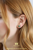 Star Stud Earrings Vitrail Crystal, Rainbow Crystal Studs,Gift for Her