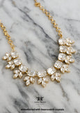 Statment Crystal Necklace, Bridal Emerald Cut Choker Necklace, Bridal Crystal Necklace, Bridal Statement Necklace, Crystal Choker Necklace