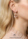 Blush Drop Crystal Earrings, Dusty Pink Bridal Pear-shaped Earrings, Blush Rose Wedding Jewelry , Morganite Bridal Dangle Earrings