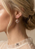 Blush Pink Crystal Earrings, Dusty Rose Drop Earrings, Morganite Crystal Earrings, Blush Rose Wedding Earrings, Bridesmaids Earrings
