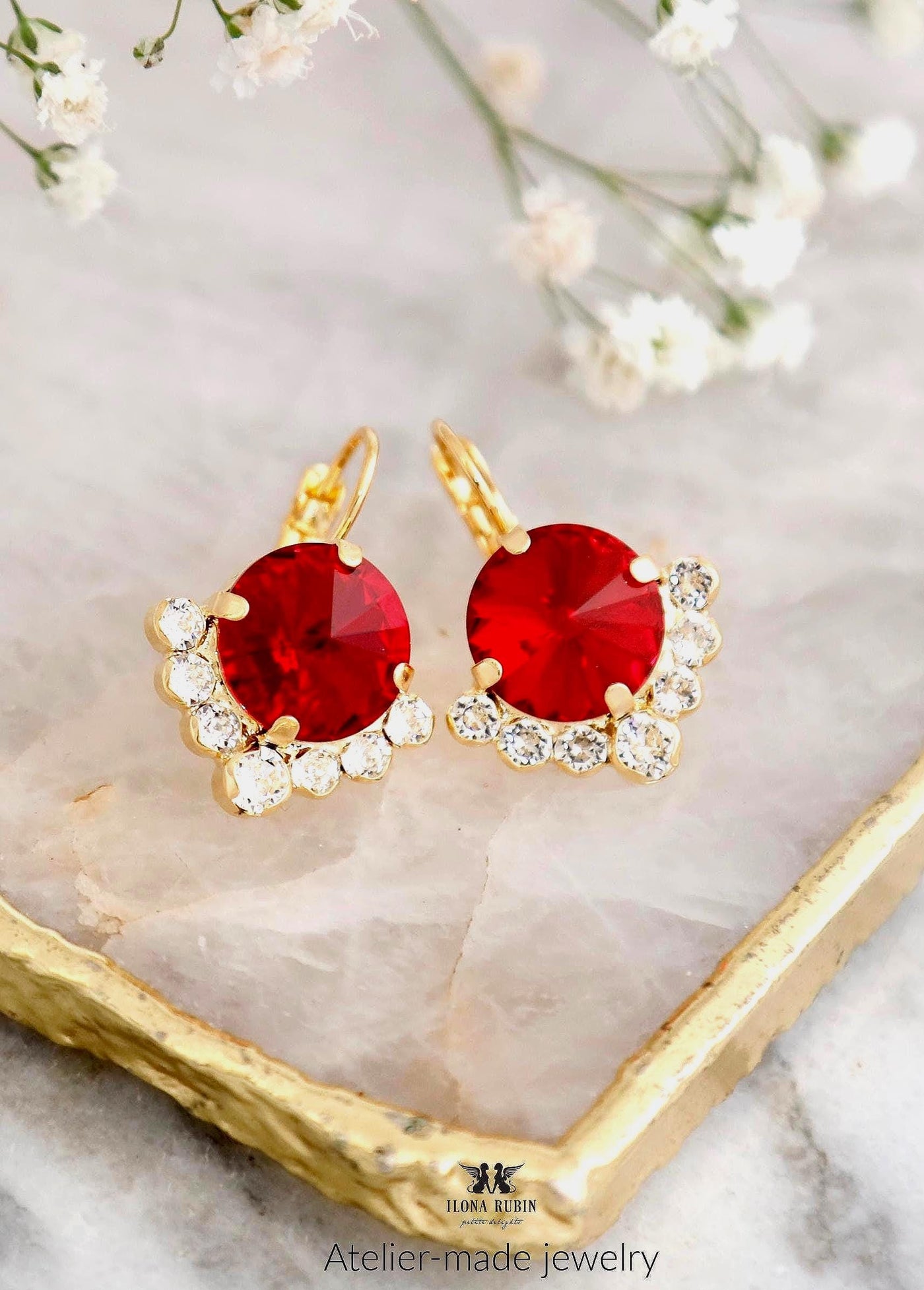 Red Ruby Crystal Earrings, Dark Red Drop Earrings, Crimson Red Crystal Earrings, Garnet Wedding Earrings, Bridesmaids Earrings.