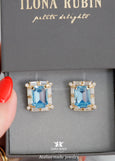 Light Blue Wedding Cufflinks, Blue Cufflinks, Aquamarine Crystal Cufflinks, Ice Blue Cufflinks For Groom, Gift For Men, Groomsman Gift